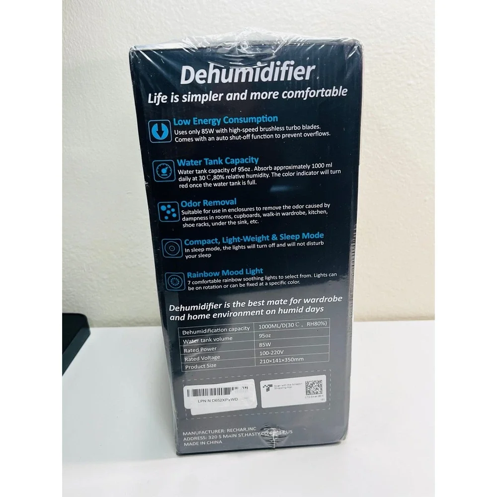 Dehumidifiers for Home, 1000 Sq.Ft Dehumidifier with 95oz Water Tank